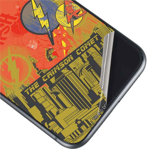 DC Comics The Flash City Collage Art iPhone 11 Skin
